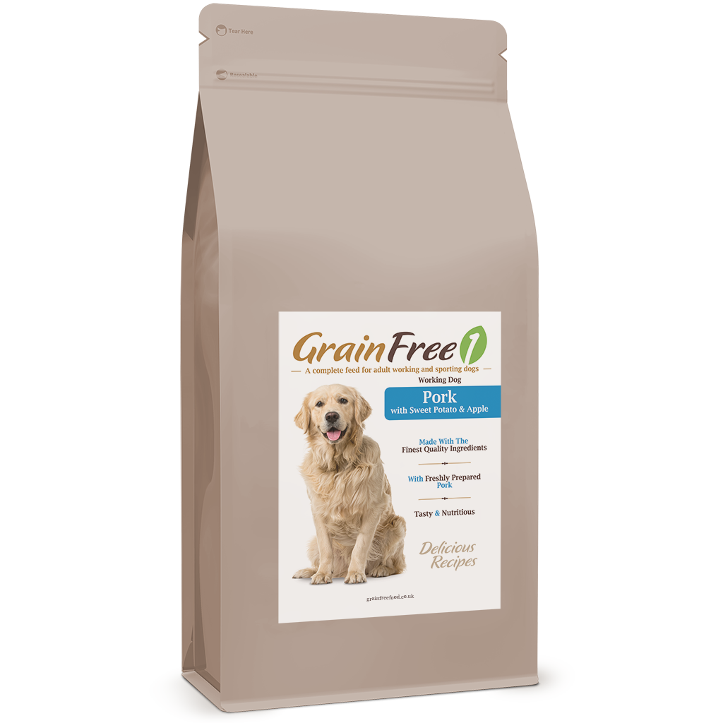 The GrainFree1 Pork Recipe for Working Dogs