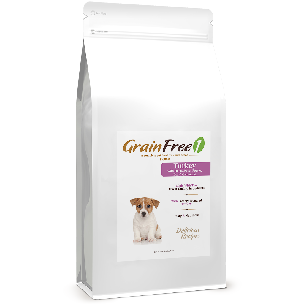 The GrainFree1 Small Breed Puppy - Turkey with Duck Recipe